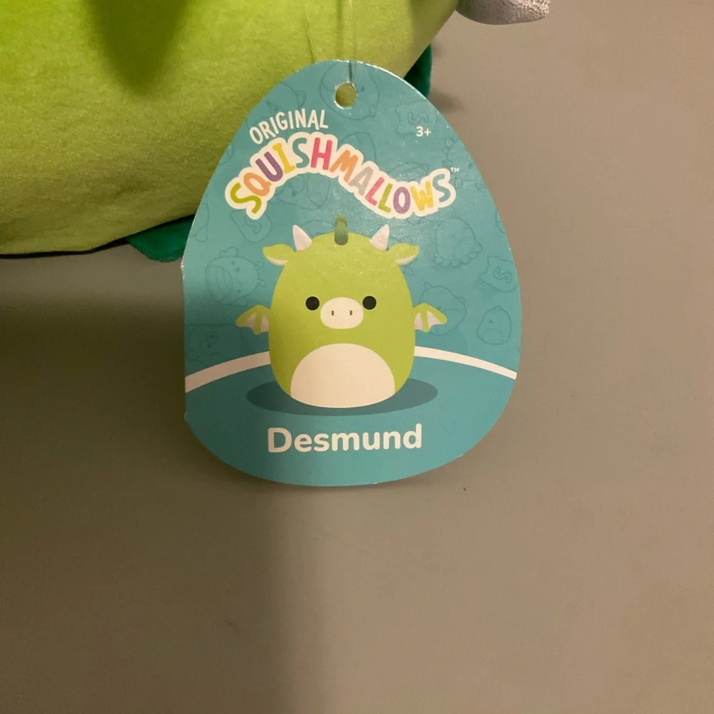 Squishmallow Desmund green dragon with tags 8 inches - Picture 6 of 6
